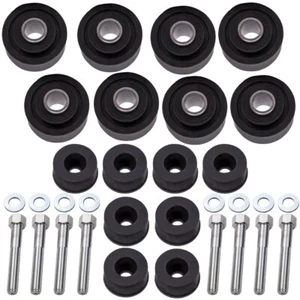 Black Body Mount Rubber Bolts Kit For Holden H Series HZ 1977 1978 1979 1980 - Picture 1 of 8