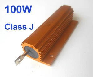 Resistencias de alimentación Wirewound con carcasa de aluminio dorado de 1 pieza 0,1 Ω ~ 510 Ω ohmios RX24 - Imagen 1 de 6