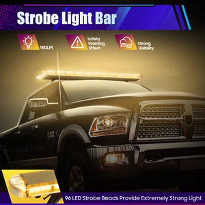 96 LED Lichtbalken Warnbalken Abschleppwagen Rundumleuchte Warnleuchte Light Bar - Bild 1 von 14