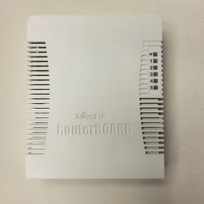 Mikrotik RouterBoard RB951G-2HnD Wireless AP Router 5-Port GbitLAN w/ Adapter  - Image 1 of 4