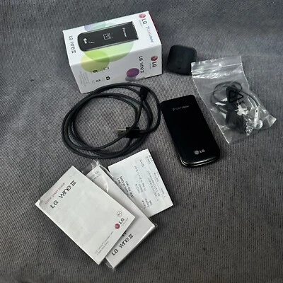 Teléfono Abatible De Colección LG UN530 Wine III EE. UU. Teléfono Celular Abatible FUNCIONA CON Caja Original Foto 1 de 4