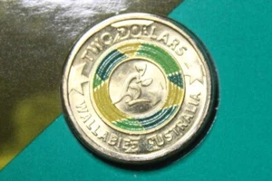 * 2019 $2 DOLLAR COLOURED WALLABIES UNCIRCULATED CARD OF ISSUE #FRE04 - Picture 1 of 11