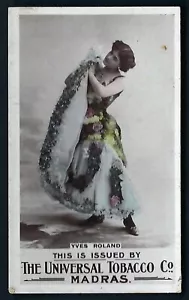 UNIVERSAL TOBACCO (INDIA) - ACTRESSES (PRINTED) - YVES ROLAND - Picture 1 of 2