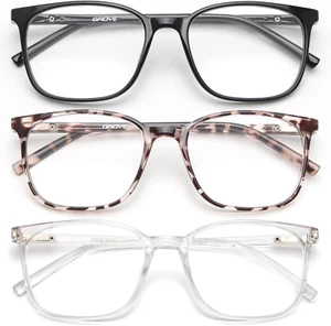 Blue Light Blocking Glasses Women/Men, Computer Gaming Fake Eyeglasses anti UV R - Picture 1 of 12