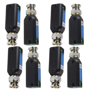 8-Pack HD 1CH Passive Video Balun Compatible W/All HD-CVI TVI AHD Cable SCT-218B - Picture 1 of 9