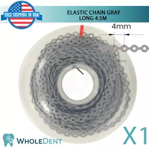 Orthodontic Dental Elastic Chain Gray Long 4.5m Power Tooth Morelli - Picture 1 of 4