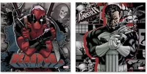Nuovo Marvel Deadpool & Punisher Comics Film TV Set 2 Art Pack 12x12x1 - Foto 1 di 6