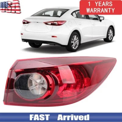 Luz trasera de repuesto exterior lado derecho para Mazda 3 2014-2018 sedán de 4 puertas Foto 1 de 4