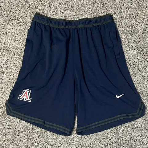 Nike University of Arizona Wildcats Athletic Basketball Shorts Sz XL Blue Cover