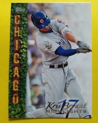 Kris Bryant 2018 Topps Series 1 Walmart Highlights Insert #KB-4 Cubs - Image 1 of 2