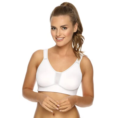 VIANIA 101470 Sport BH ohne Bügel 75-115, B-E weiß 100 - Bild 1 von 3