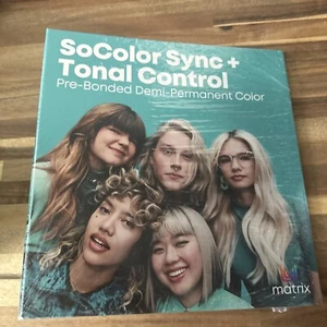 Matrix Socolor Sync Tonal Control Demi Permanent Color Swatch Book 2024 Sealed - Picture 1 of 2