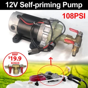SeeSa 65W Self Priming Diaphragm Pump Water Pump 108PSI for ATV Weed Sprayer - Picture 1 of 11
