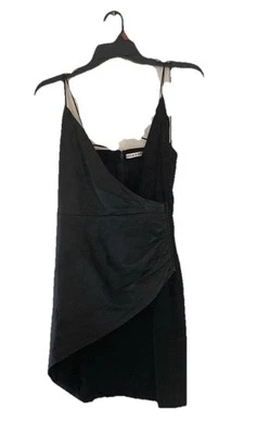Alice and Olivia Women's Mini Black Size 8  With Leather Front Detail - Image 1 of 4