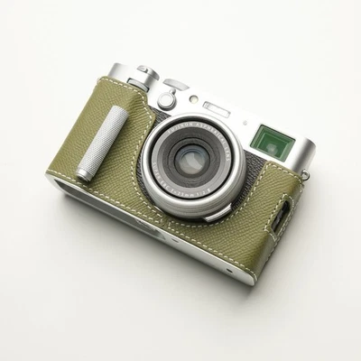 Genuine Leather Camera Bag Case Grip Protect Cover For Fujifilm X-100VI X100VI - Image 1 of 4