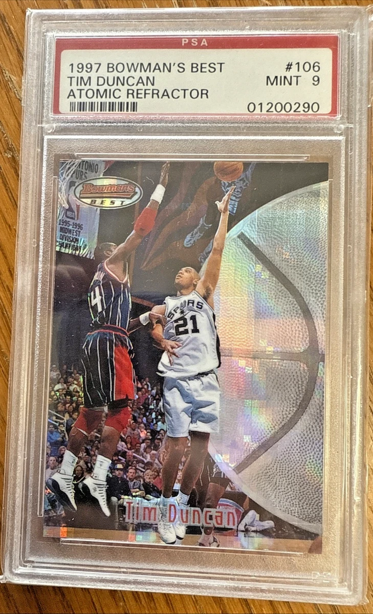 Bowman Tim Duncan Basketball Rookie Sports Trading Cards