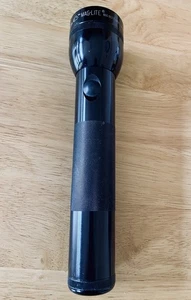 Mag-Lite 2D Cell Aluminium Torch Flashlight 26cm 10 Inch Black Working Batt Inc - Picture 1 of 14