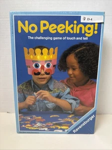 NEW Vtg 1992 Ravensburger No Peeking! Kids Touch & Tell Guessing Board Game - Picture 1 of 5