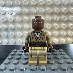 LEGO Star Wars Mace Windu Minifigure Large Eyes Clone Wars sw0220 7868 8019