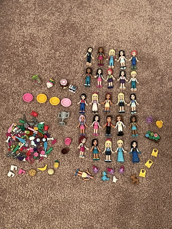 LEGO Friends Minifigure Lot of 25 plus accessories  - Image 1 of 4