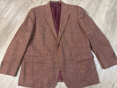 Mini-pata de gallo personalizada Holanda y Jerez-Marrón y Borgoña-Lana a medida EE. UU. 46R Foto 1 de 4