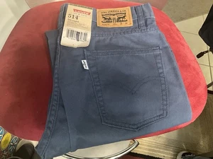 Pantalones de mezclilla Levi's 514 calce recto para niños 16 Reg W28 L28 vintage azul mezcla de algodón - Imagen 1 de 4