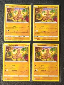 4x Sudowoodo 094/196 Pokemon card Lost Origin common NM - Picture 1 of 1