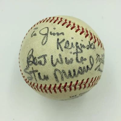 1960's Stan Musial Playing Days Signed National League Giles Baseball PSA DNA - Image 1 of 4