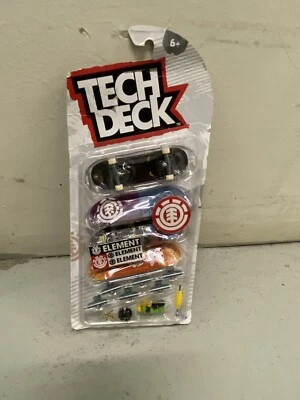Tech Deck Element ,  Gabriel Fortunato 4" Fingerboards Skateboards 4 - Pack - Image 1 of 4