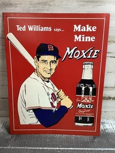 Retro Ted Williams Moxie Sign 16" x 12" - Picture 1 of 4