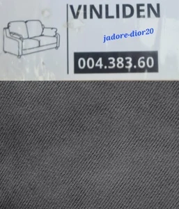 ✅️Ikea VINLIDEN Bezug FÜR 2er-Sofa Hakebo dunkelgrau 004.383.60 NEU OVP - Imagen 1 de 1