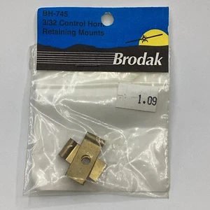 NOS Vintage Brodak Model RC Airplane BH-745 3/32 Control Horn Retaining Mounts - Picture 1 of 5