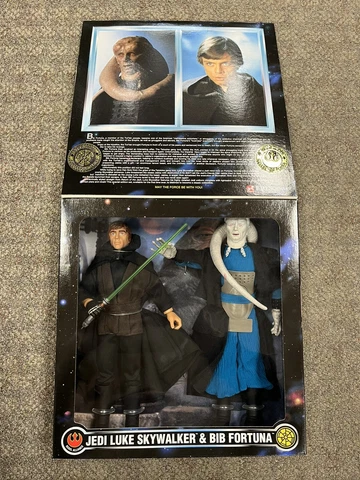 + Kenner Hasbro 1997 Star Wars Collector Series Jedi Luke & Bib Fortuna 12" Set Cover