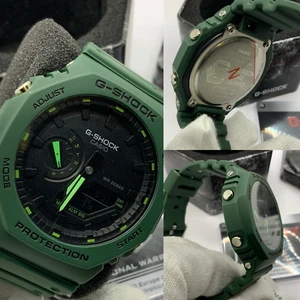 G-SHOCK WATCH MODEL GA-2100 Army green RRP £100 - Picture 1 of 11
