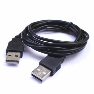 USB Cable 2.0 Panel Black Type A Male / Male - 1,8 Metre - Picture 1 of 1