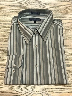 Enro Мужская платье в полоску рубашка обычный размер L, 100% хлопок - Изображение 1 из 4