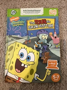 LeapFrog Tag book Spongebob Squarepants The Tour de Bikini Bottom 2007 5-7 year - Picture 1 of 4