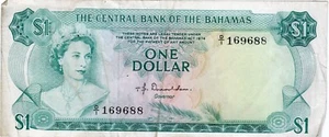 Billete Bahamas P35a.2 1 dólar 1974 - Imagen 1 de 2