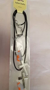 Cruz Simple - 2 Hermoso Collares para Él Y para Ella- Fashion Joyas Nuevo - Imagen 1 de 5