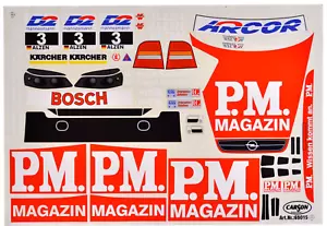 Dekorbogen 1:10 Opel V8 Coupé Alzen 3 PM Magazin DTM 2000 Aufkleber Carson 69015 - Bild 1 von 3