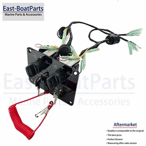 6K1-82570-13 6K1-82570-08 Dual Key Switch Control Panel Mount For Yamaha Boat - Picture 1 of 7