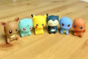 6x Pokémon Squeaking Bath Toys New - Picture 1 of 2