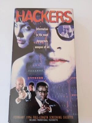 Hackers Screener Vhs Zerocool Acidburn Lord Nikon Phantom Freak Joey Jolie  - Image 1 of 4