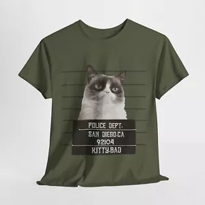 "T-shirt unisex cotone pesante Cat Lover ""Kitty Bad""" - Foto 1 di 118
