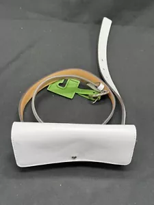 Kate Spade Sz L/XL White Leather Belt Bag Fanny Pack 48” Long NWT - Picture 1 of 12