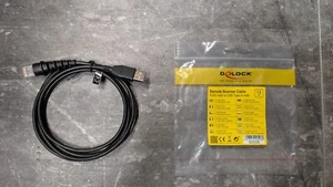 Barcodescanner Kabel, RJ50 zu USB 2.0 Typ-A , 1,5 m, DeLock 90598, 4043619905980 - Bild 1 von 7