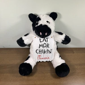 18” Chick-Fil-A Large Plush Cow  Eat Mor Chikin - Fluffy Soft Stuffed Animal Euc - Picture 1 of 6