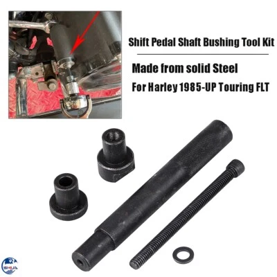 Steel Shift Pedal Shaft Bushing Installer Tool Kit For Harley Touring FLHT 85+ - Image 1 of 4