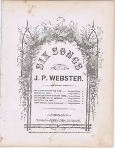 I Stand On Memory's Golden Shore, J. P. Webster, Civil War Song, 1864 sheet musi - Picture 1 of 1