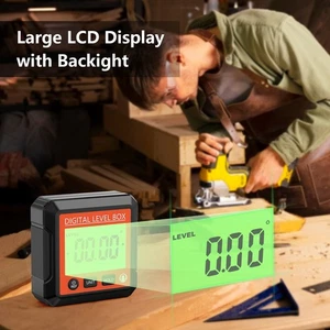 (Red)Digital Level Angle Gauge Meter Electronic Protractor Inclinometer BT5 - Picture 1 of 12